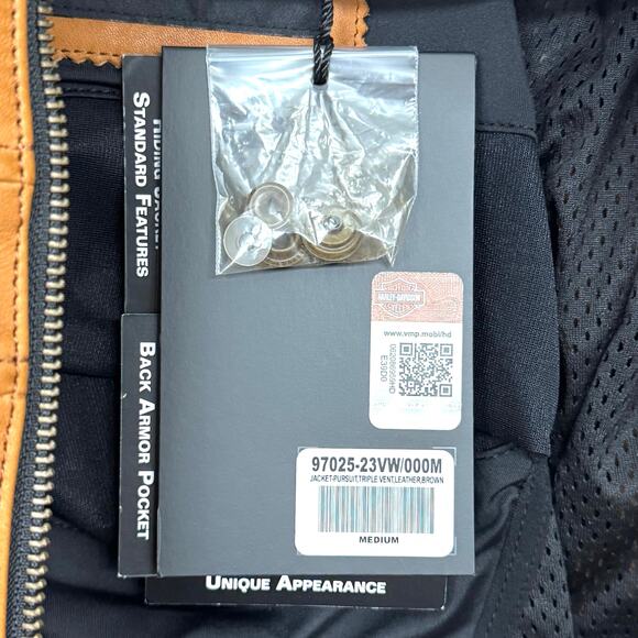 Harley-Davidson Women's Pursuit Triple Vent Leather Jacket -  97025-23VW - Picture 9 of 9